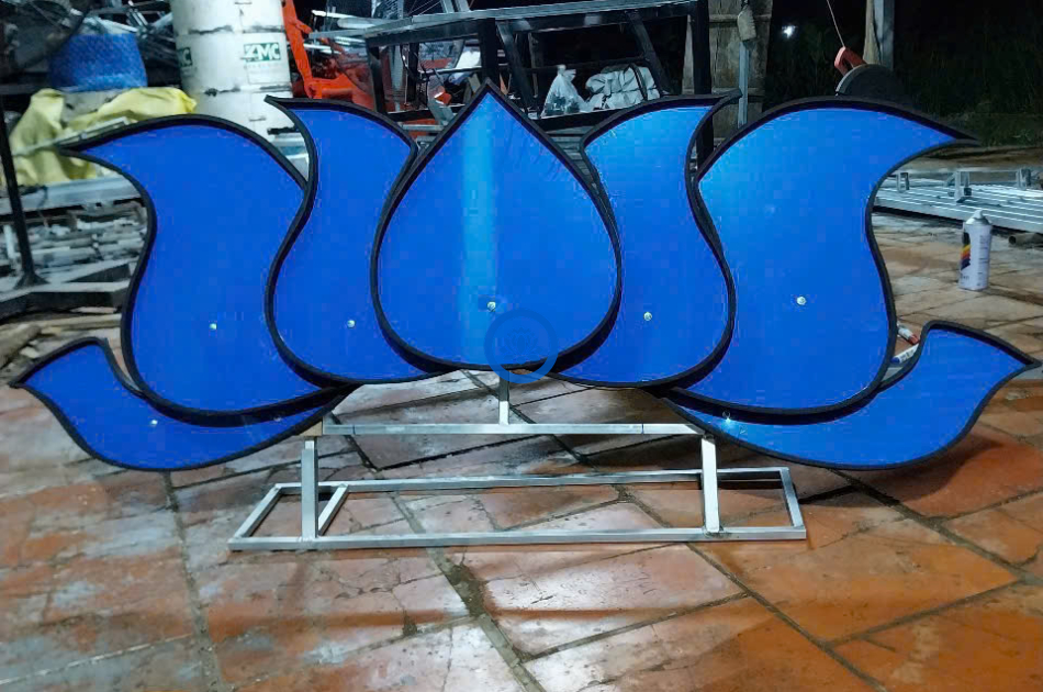 Cốt hoa sen màu xanh