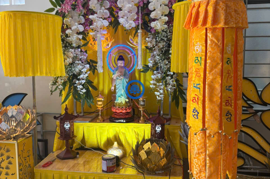 Bàn phật + cốt hoa sen 3D